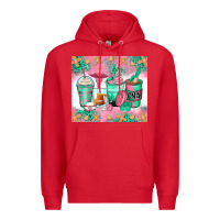Red certified nursing assistant coffee cups Premium Hoodie - Zillion Design Studio
