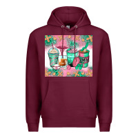 Burgundy certified medical assistant coffee cups Premium Hoodie - Zillion Design Studio