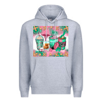 Heather Grey certified medical assistant coffee cups Premium Hoodie - Zillion Design Studio