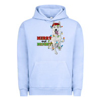 Pigment Grape Ice merry and bright white shepherd Urban Hoodie - RanaPortraitStore