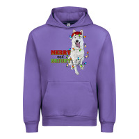 Tulip merry and bright white shepherd Urban Hoodie - RanaPortraitStore