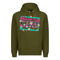 Army Green mamas girl Premium Hoodie - texasbilliewilder