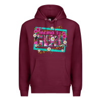 Burgundy mamas girl Premium Hoodie - texasbilliewilder