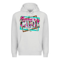 Dove Grey mamas girl Premium Hoodie - texasbilliewilder