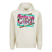 Oatmeal Heather mamas girl Premium Hoodie - texasbilliewilder