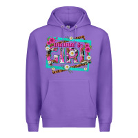 Purple mamas girl Premium Hoodie - texasbilliewilder