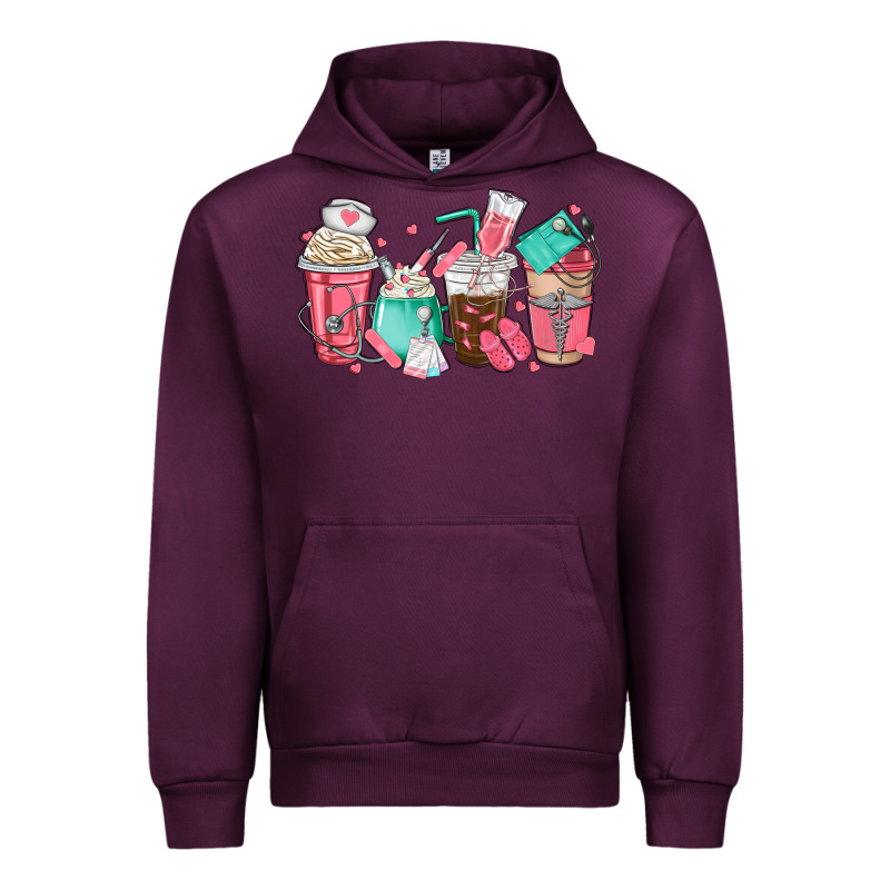Nurse Coffee Cups Urban Hoodie by texasbilliewilder | Teevron