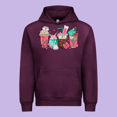Nurse Coffee Cups Urban Hoodie Designed By Texasbilliewilder