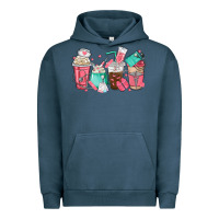 Pigment Midnight Navy nurse coffee cups Urban Hoodie - texasbilliewilder