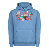 Pigment Pebble Blue nurse coffee cups Urban Hoodie - texasbilliewilder
