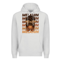 Dove Grey melanin afro messy bun Premium Hoodie - texasbilliewilder