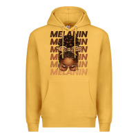 Mustard melanin afro messy bun Premium Hoodie - texasbilliewilder