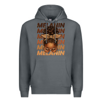 Rock melanin afro messy bun Premium Hoodie - texasbilliewilder