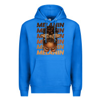 True Royal melanin afro messy bun Premium Hoodie - texasbilliewilder