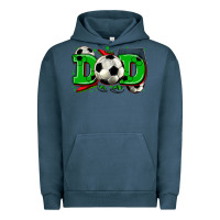 Pigment Midnight Navy dad soccer Urban Hoodie - Zillion Design Studio