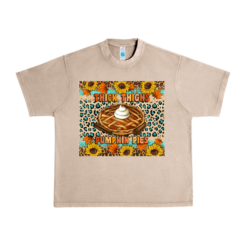 Thick Thighs Pumpkin Pies Urban Heavy Tee by Artiststas | Teevron