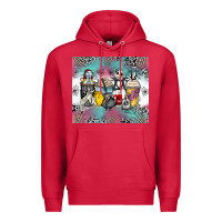 Cardinal cartoon characters coffee cups Premium Hoodie - Zillion Design Studio