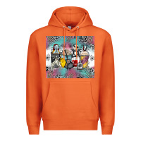 Carrot cartoon characters coffee cups Premium Hoodie - Zillion Design Studio