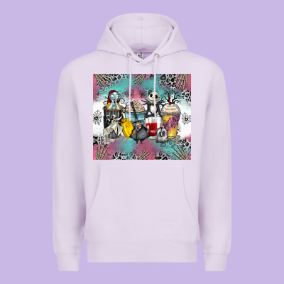 Cartoon Characters Coffee Cups Premium Hoodie Designed By Zillion Design Studio