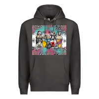 Smoke cartoon characters coffee cups Premium Hoodie - Zillion Design Studio