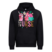 Black nurse coffee scrubs rubber gloves Urban Hoodie - texasbilliewilder