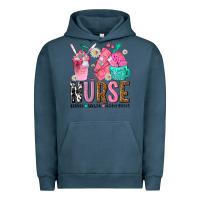 Pigment Midnight Navy nurse coffee scrubs rubber gloves Urban Hoodie - texasbilliewilder