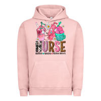 Pigment Salmon nurse coffee scrubs rubber gloves Urban Hoodie - texasbilliewilder
