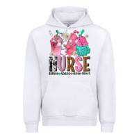 White nurse coffee scrubs rubber gloves Urban Hoodie - texasbilliewilder