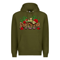 Army Green mexican mom Premium Hoodie - texasbilliewilder