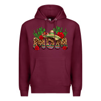 Burgundy mexican mom Premium Hoodie - texasbilliewilder