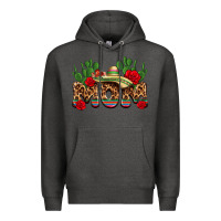 Charcoal Heather mexican mom Premium Hoodie - texasbilliewilder