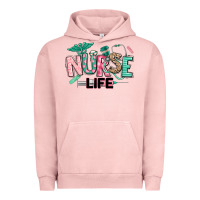 Pigment Salmon nurse life Urban Hoodie - texasbilliewilder