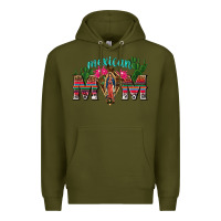 Army Green mexican mom with cactus Premium Hoodie - texasbilliewilder