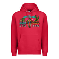 Cardinal mexican mom with cactus Premium Hoodie - texasbilliewilder