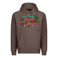 Coffee mexican mom with cactus Premium Hoodie - texasbilliewilder