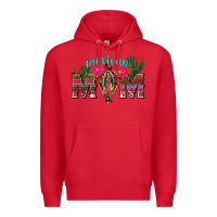 Red mexican mom with cactus Premium Hoodie - texasbilliewilder