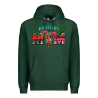 Sports Green mexican mom with cactus Premium Hoodie - texasbilliewilder