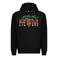 Black mexican mom with cactus Premium Hoodie - texasbilliewilder