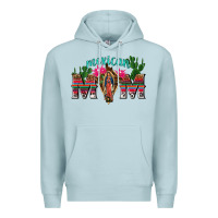Blue Mist mexican mom with cactus Premium Hoodie - texasbilliewilder