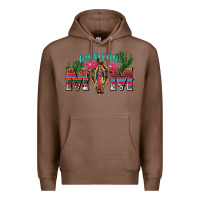 Chestnut mexican mom with cactus Premium Hoodie - texasbilliewilder