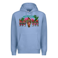 Colony Blue mexican mom with cactus Premium Hoodie - texasbilliewilder