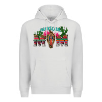 Dove Grey mexican mom with cactus Premium Hoodie - texasbilliewilder