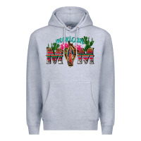 Heather Grey mexican mom with cactus Premium Hoodie - texasbilliewilder