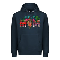 Navy mexican mom with cactus Premium Hoodie - texasbilliewilder