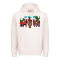 Pale Pink mexican mom with cactus Premium Hoodie - texasbilliewilder