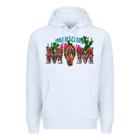 White mexican mom with cactus Premium Hoodie - texasbilliewilder