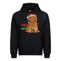Black merry and bright toy poodle Urban Hoodie - RanaPortraitStore