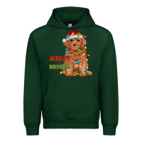 Forest Green merry and bright toy poodle Urban Hoodie - RanaPortraitStore