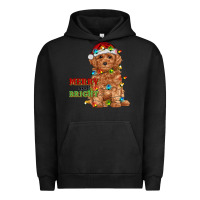 Pigment Black merry and bright toy poodle Urban Hoodie - RanaPortraitStore