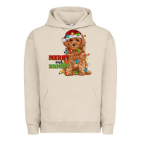 Pigment French Oak merry and bright toy poodle Urban Hoodie - RanaPortraitStore
